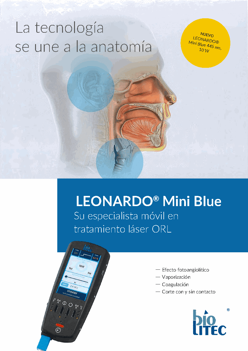 Portada del Laser Leonardo Mini Blue